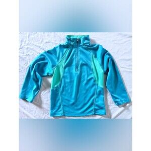 Champion Kids XS 4/5 Quarter Zip Pullover Blue Athletic Top Long Sleeve
